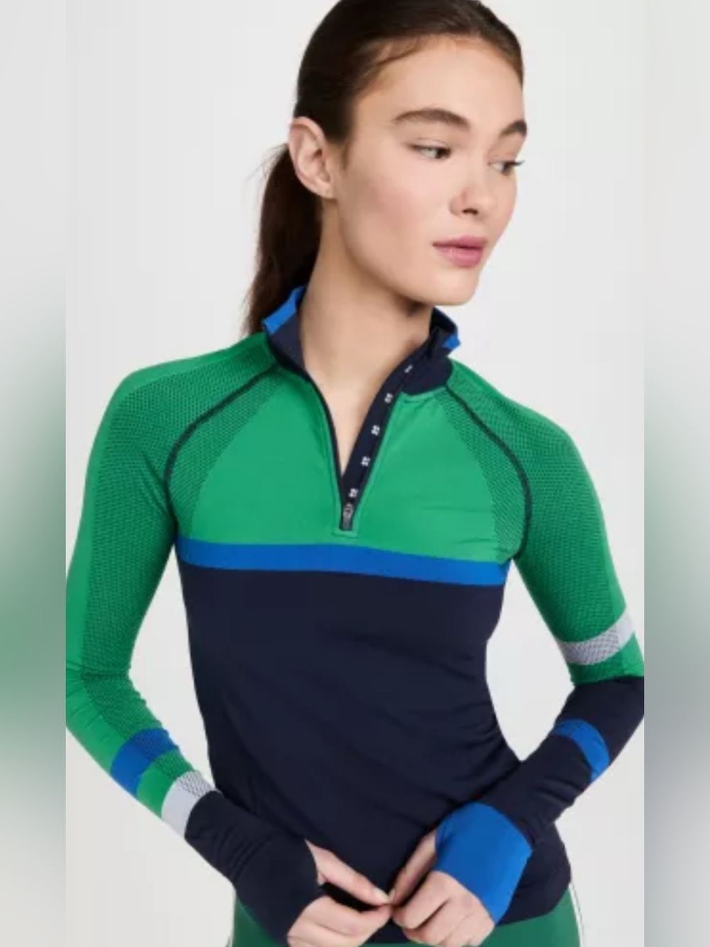 SWEATY BETTY │ATHLETE SEAMLESS HALF-ZIP